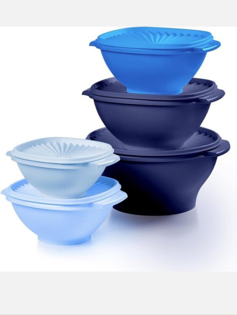 Tupperware Heritage Collection Servalier Bowl 5 Piece Food Storage Container Set